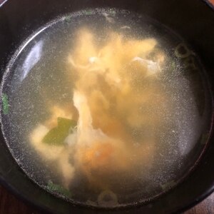 刻みキャベツの卵スープ
